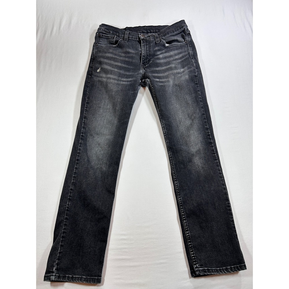 Levis 511 Slim Fit Jeans Mens 32x30 Faded Black Denim